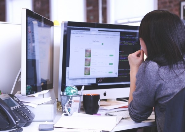 businesswoman in office