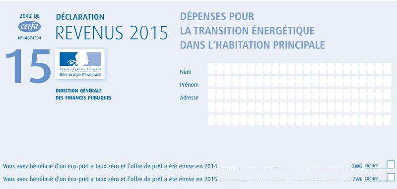 impot 2042 rici formulaire