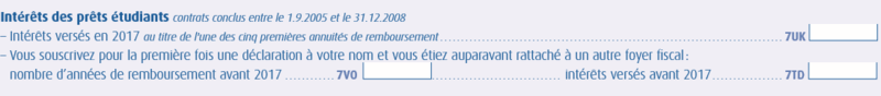 remboursement pret etudiant et impot