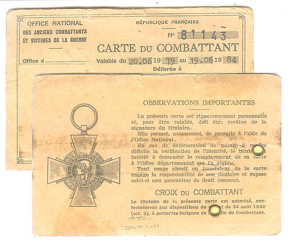carte d'ancien combattant carte d'ancien combattant